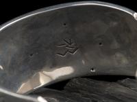 Kewa and Tohono O'odham-Akmel O'odham Sterling Silver Overlay Cuff Bracelets