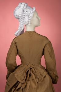 Two Silk Taffeta Day Dresses, 1870s