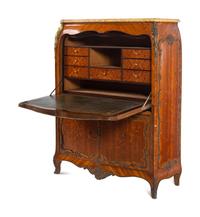 A Louis XV Style Gilt Bronze Mounted Marquetry Secrétaire à Abattant in the Manner of Jean-Pierre Latz
