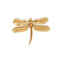 SUNA, YELLOW GOLD AND DIAMOND DRAGONFLY BROOCH