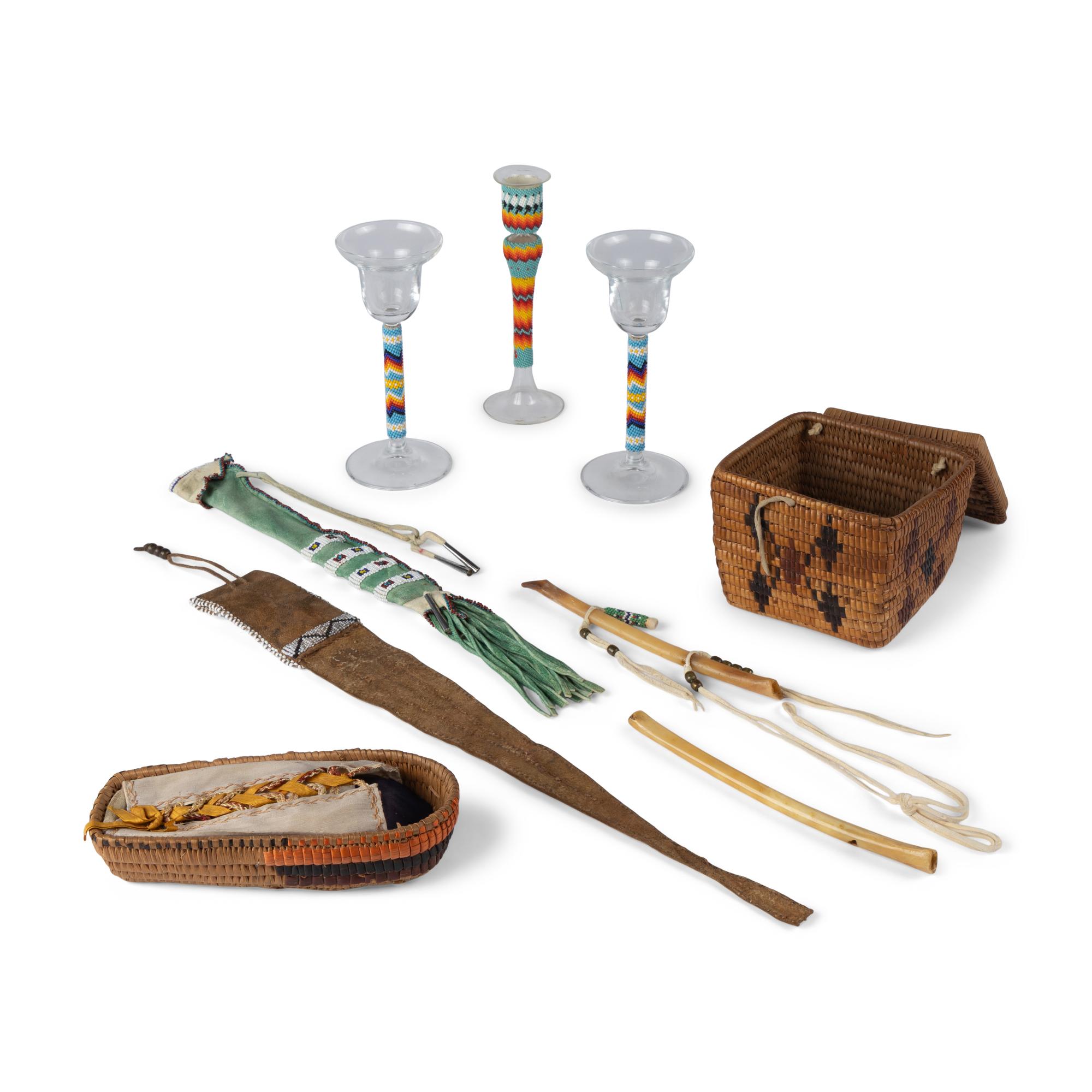 Collection of Assorted Beadwork and Baskets