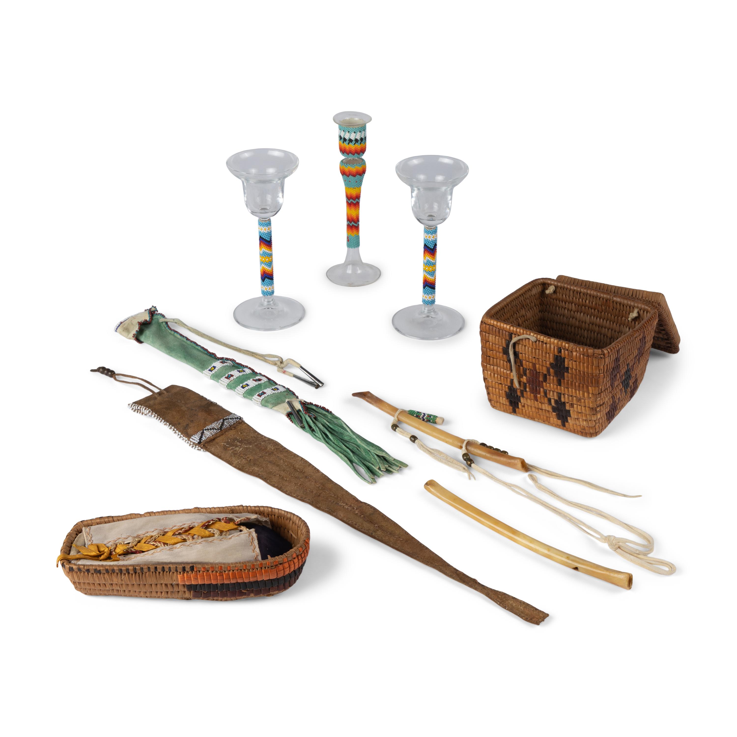 Collection of Assorted Beadwork and Baskets