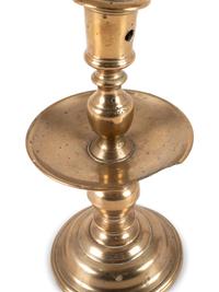 A Dutch Brass Heemskerk Candlestick