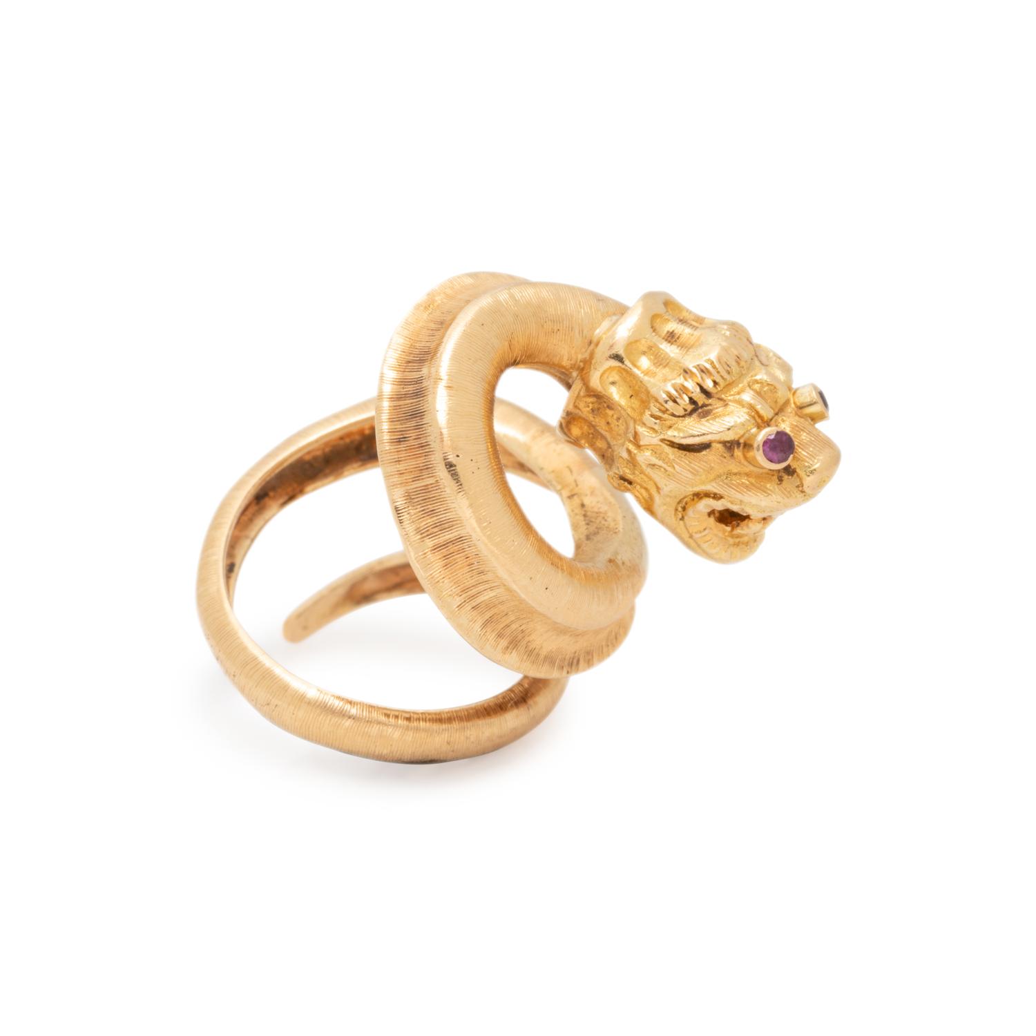 LALAOUNIS, YELLOW GOLD CHIMERA RING