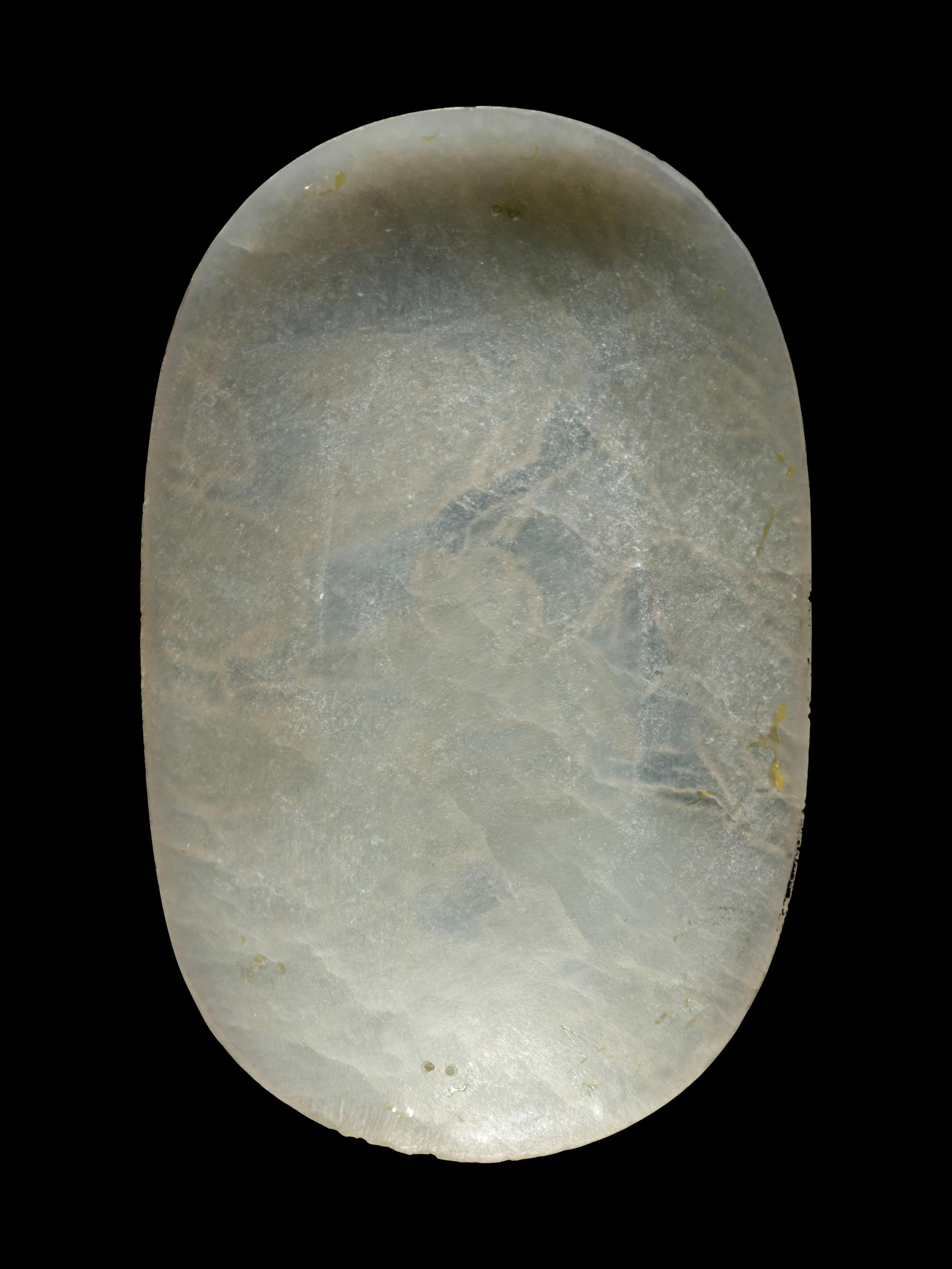 Three Incised Jade Ruyi-Scepter Head Plaques