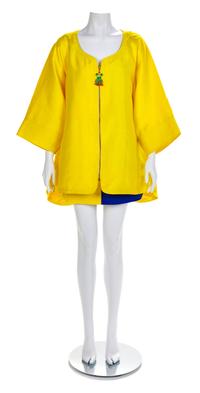 Atelier Versace Yellow Jacket with Shift Dress, 1990s No size label