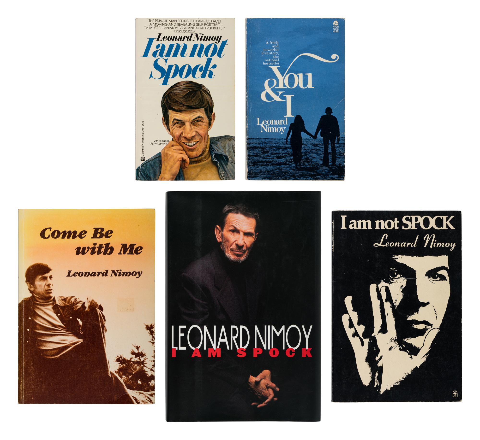 NIMOY, Leonard (1931-2015). A group of 5 titles, ALL SIGNED, comprising: