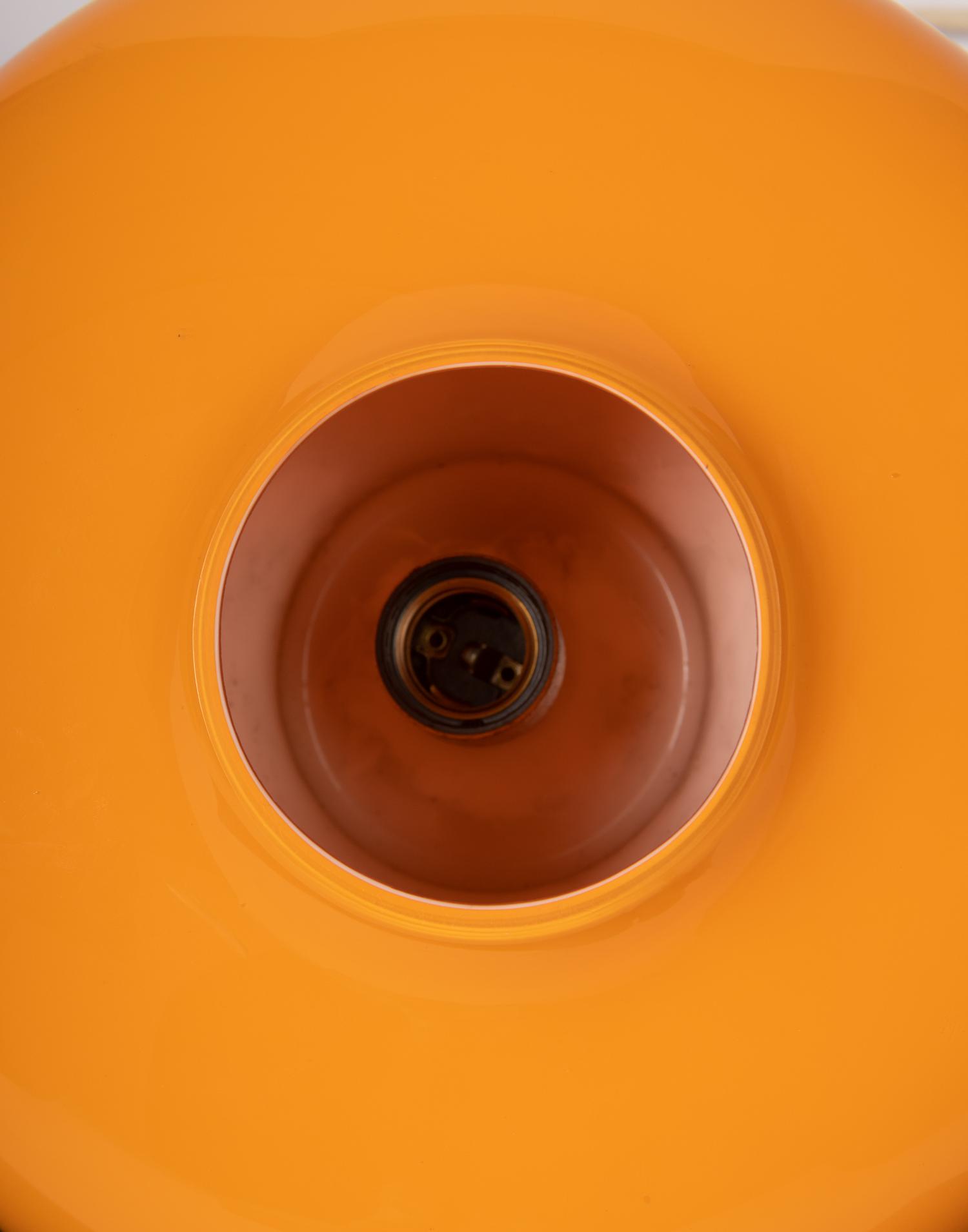 Orange Pendant Light Murano, Italy