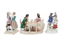 Two Meissen Porcelain Figural Groups