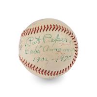 A Pat Pieper (Chicago Cubs Announcer) Signed Autograph Baseball (Beckett Authentication Services)