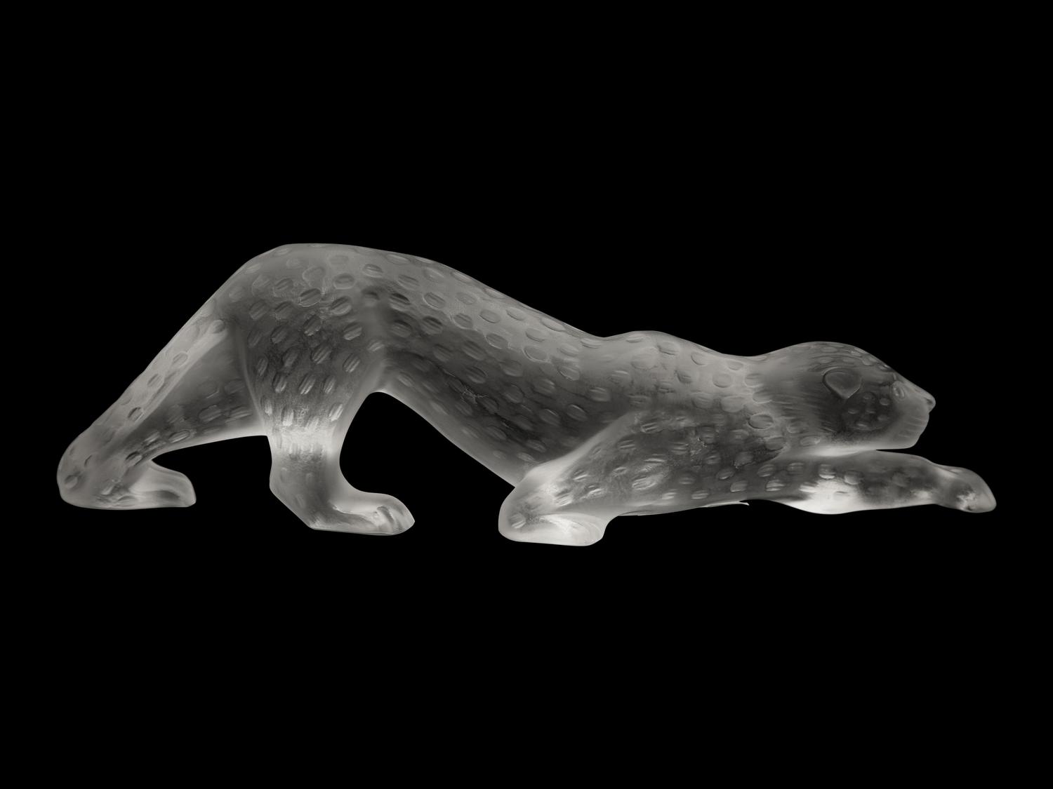 A Lalique Zeila Panther Sculpture