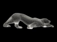 A Lalique Zeila Panther Sculpture
