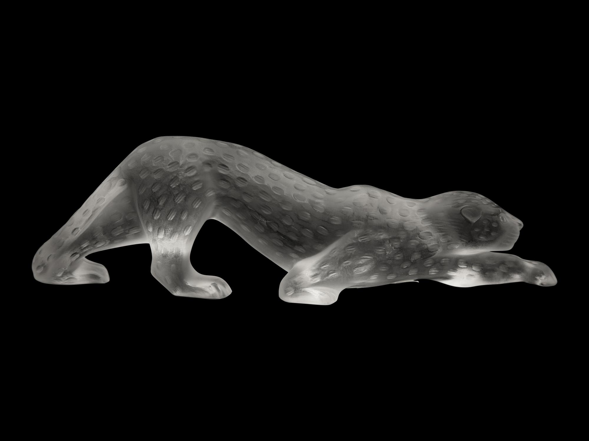 A Lalique Zeila Panther Sculpture