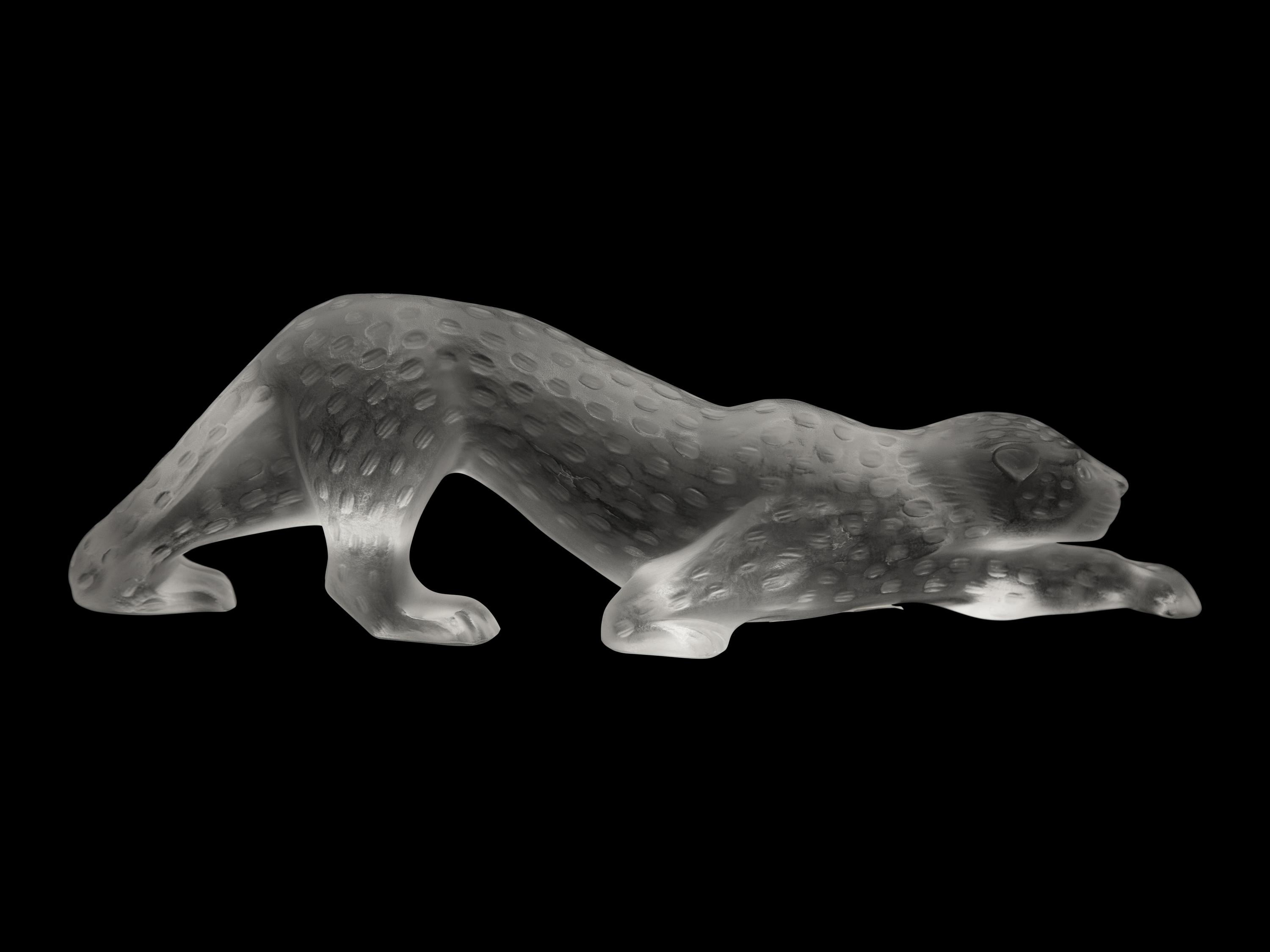 A Lalique Zeila Panther Sculpture