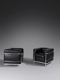 Pair of 'LC2' Lounge Chairs Cassina, Italy