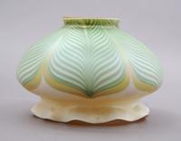 A Quezal Glass Shade, Height 3 1/2 inches.