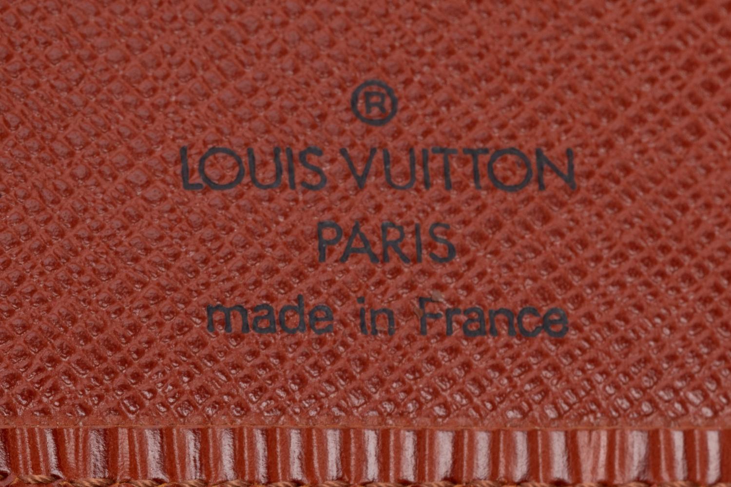 Louis Vuitton Brown Epi Leather Sorbonne Bag and Two Wallets