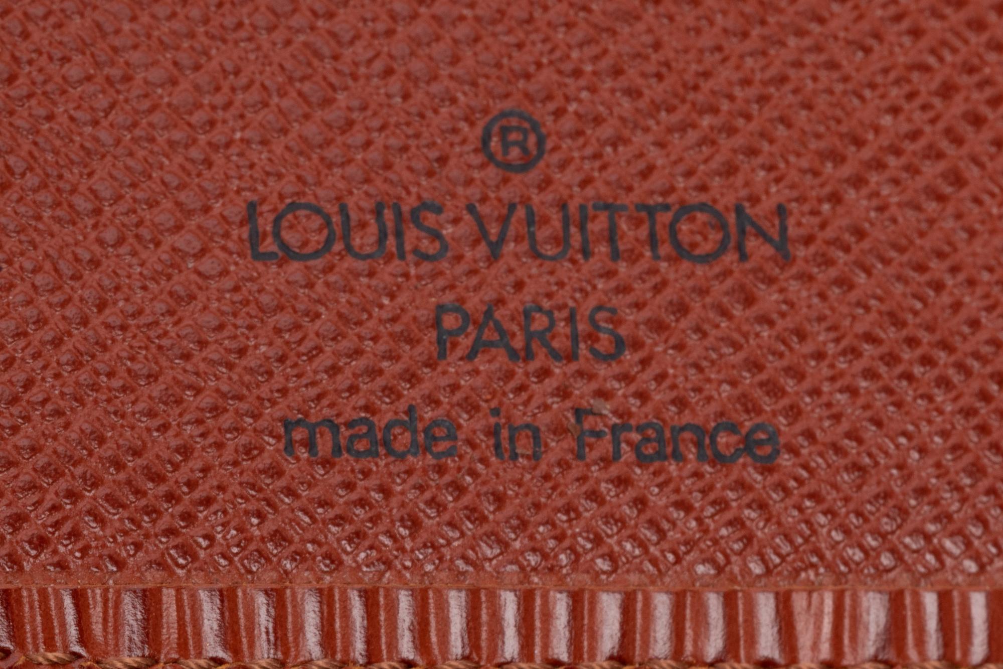 Louis Vuitton Brown Epi Leather Sorbonne Bag and Two Wallets