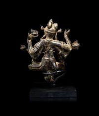 A Nepalese Bronze Figure of Seated Vasudhara