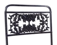 A Metal Garden Dining Table and Six Chairs