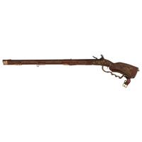 Contemporary Cheekstock Flintlock Rifle in the Style of Schertiger by John B. Derrick (American, b.1936)