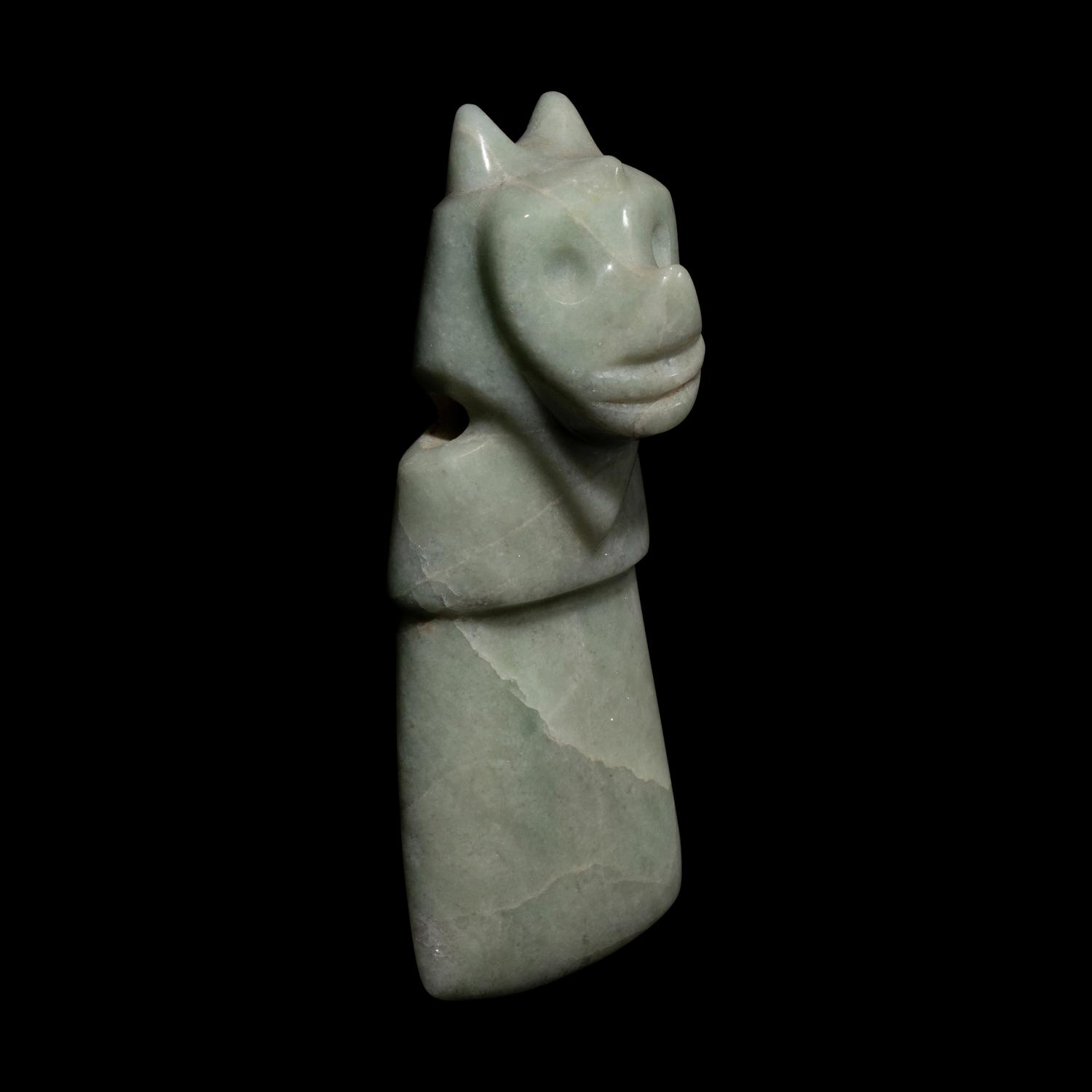 A Costa Rican Jade Avian Pendant