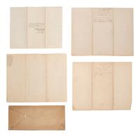 [CIVIL WAR]. Small archive associated with Lt. Col. William M. Vogelson (1831-1892), 27th Ohio Infantry and U.S. Commissary Dept., including a hand-drawn map of frontier stations and a report on "Inspection in the District of Nebraska."