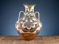 Acoma Polychrome Pottery Vase