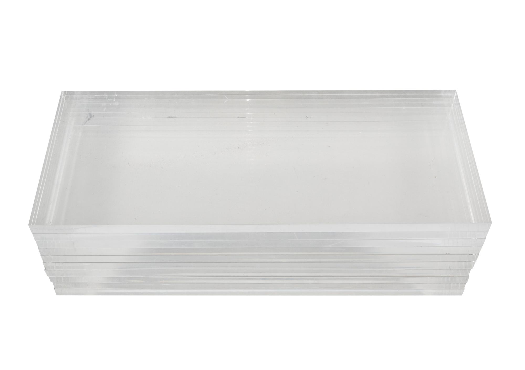 A Group of Lucite Shelves