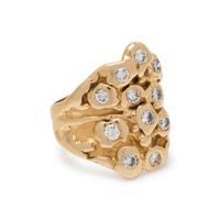 YELLOW GOLD AND DIAMOND RING