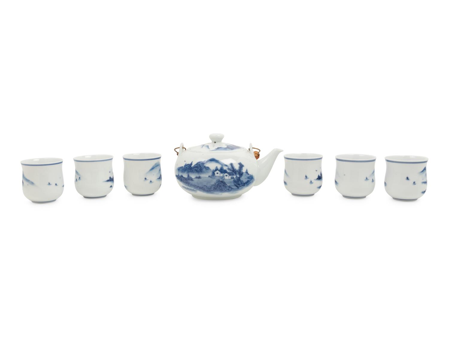 A Chinese Porcelain Tea Service