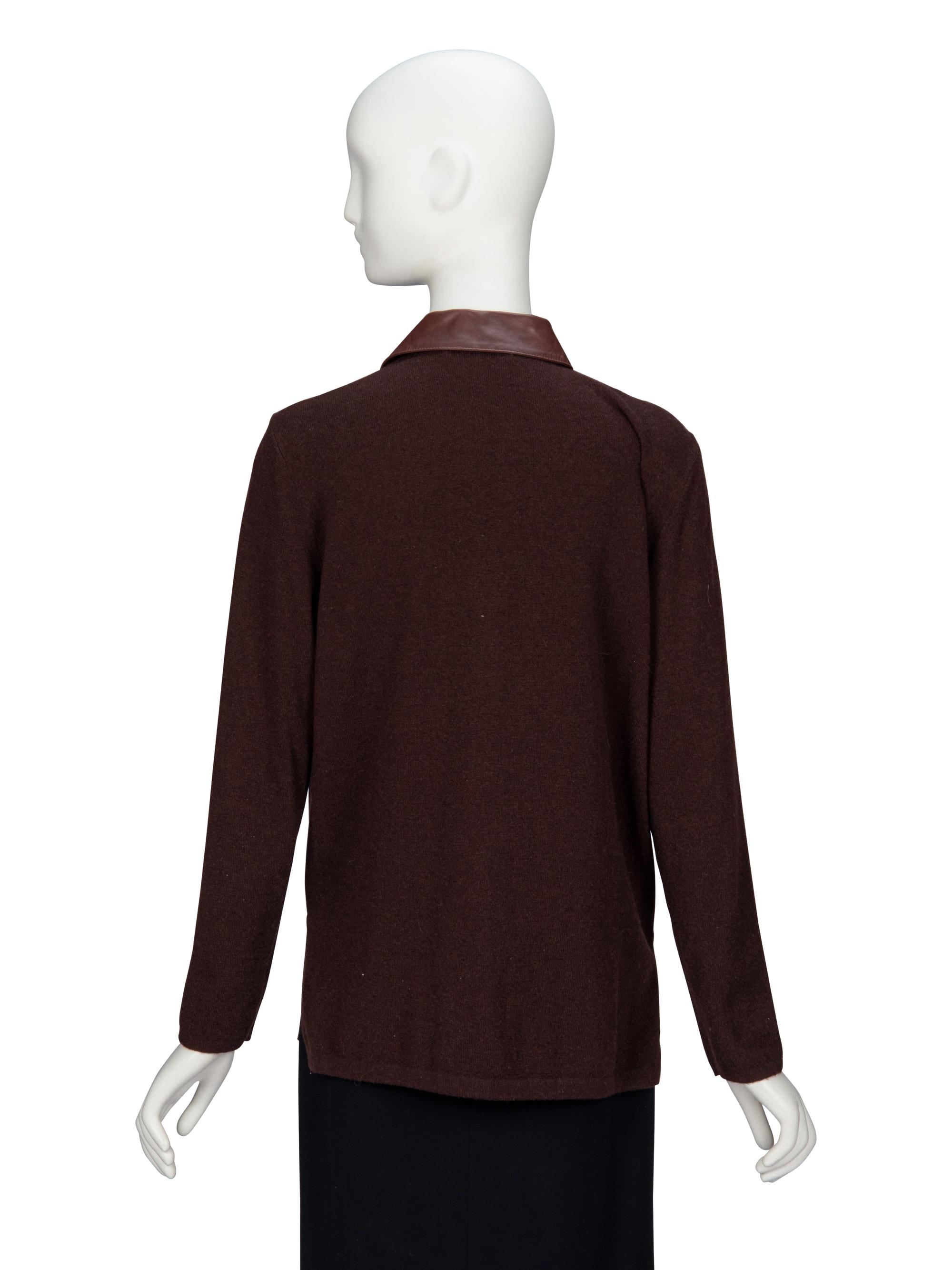 Brunello Cucinelli, Leather & Cashmere Overshirt