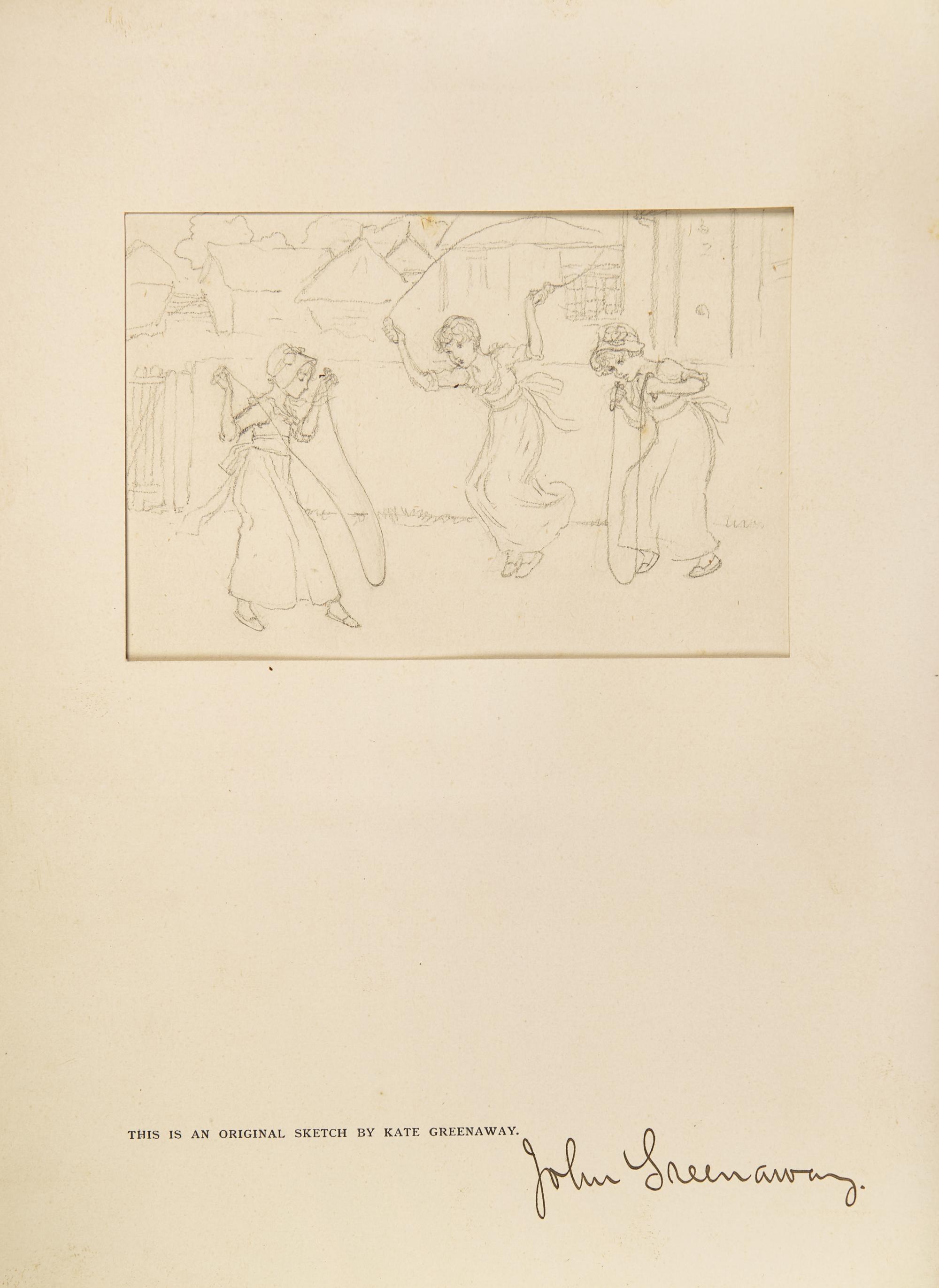 [CHILDREN'S BOOKS]. [GREENAWAY, Kate (1846-1901)]. SPIELMANN, Marion Harry Alexander (1858-1948)., and George Somes LAYARD (1857-1925). Kate Greenaway . London: Adam and Charles Black, 1905.