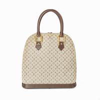 A Louis Vuitton Alma Haut in Khaki Coated Canvas Louis Vuitton