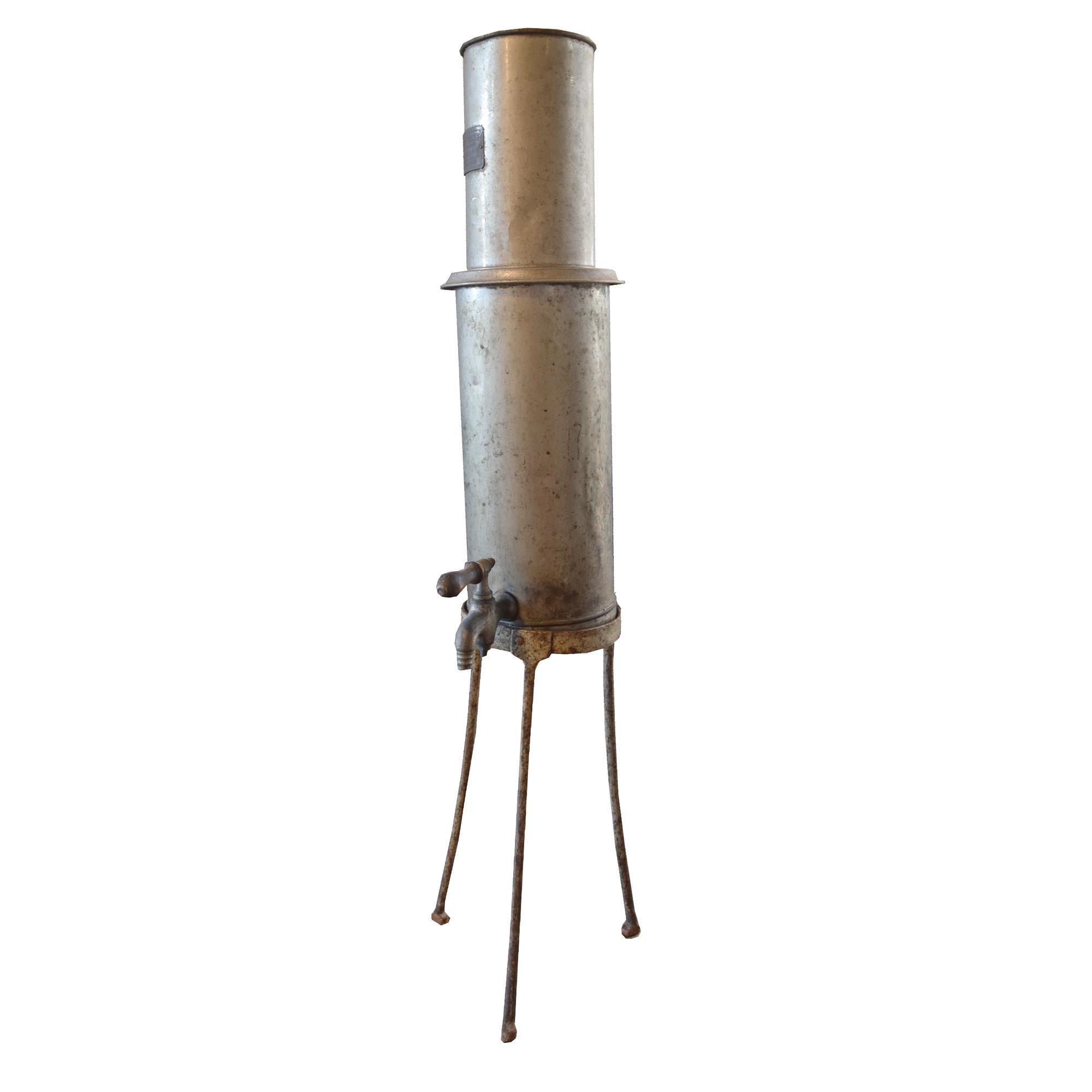 A Distilling Vessel, Lisotto Grappa Distillery 9" W x 12.5" D x 38 "H — Italy, 20th Century