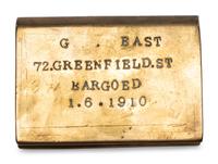 Six Brass Snuff Boxes and Match Safes