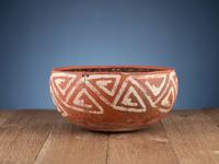 Pinedale Black-on-Red and St. Johns Polychrome Pottery Bowls