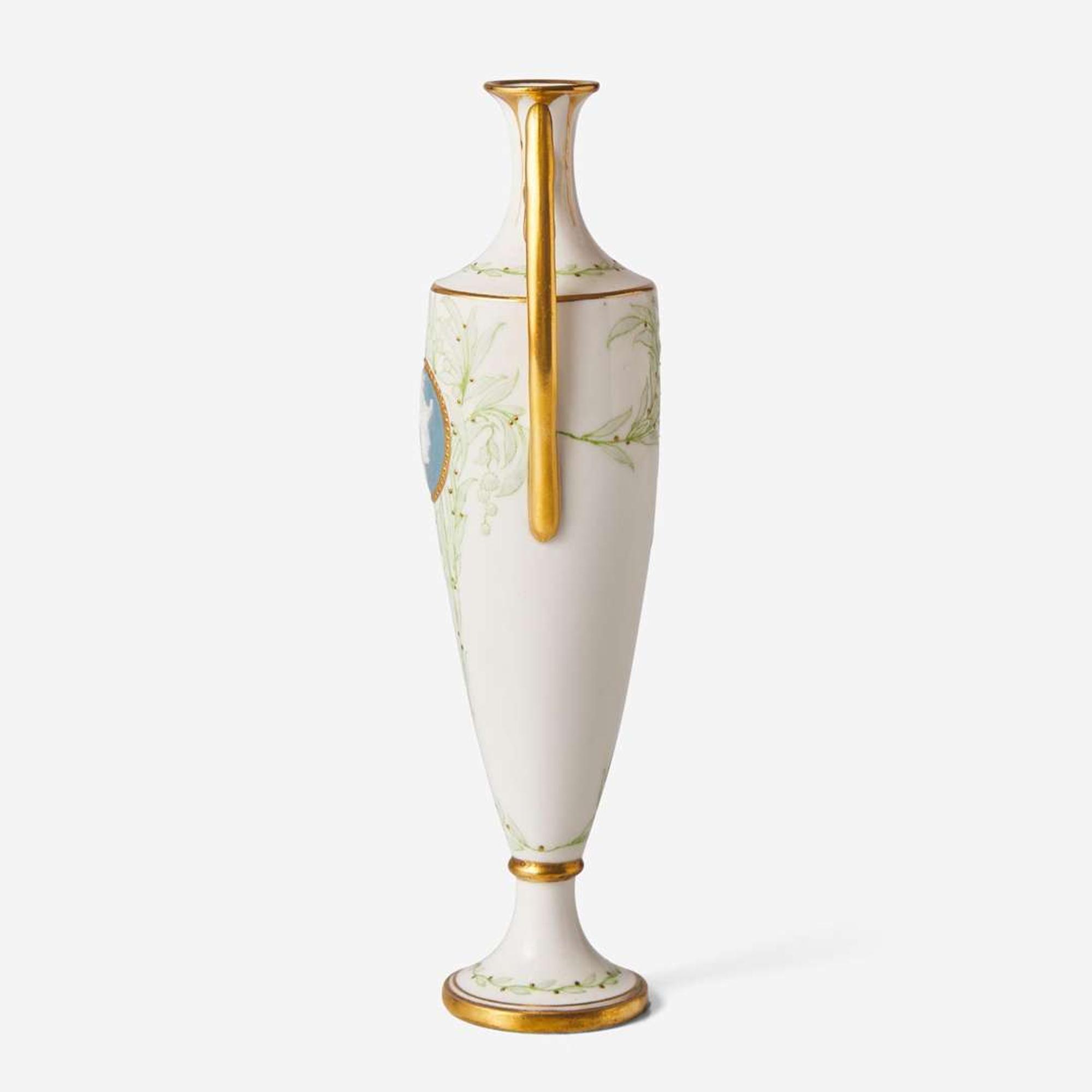 A Minton pate-sur-pate porcelain vase Albion Birks (active 1876-1937), England, circa 1911