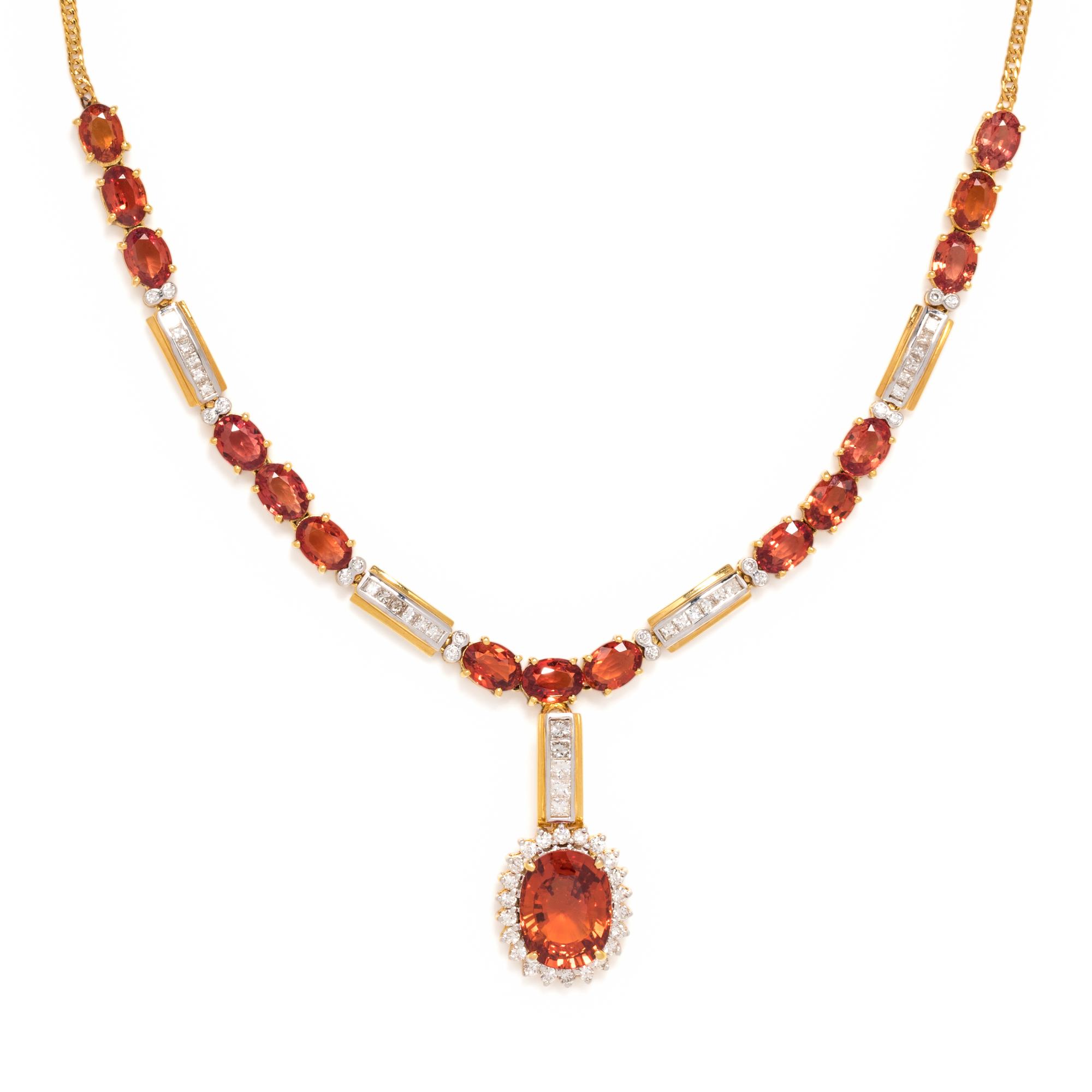 ORANGE SAPPHIRE AND DIAMOND SUITE