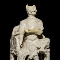 Two Chinese Blanc de Chine Porcelain Zodiac Figures, Early-Mid 20th Century — 近代 德化白瓷生肖兩尊