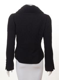 A Chanel Black Wool Tuxedo Jacket, Size 42.