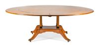 A Large Regency Style Jupe Table Height 29 x diameter of top 88 inches.