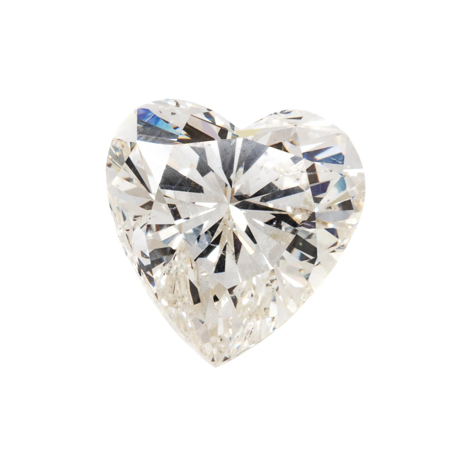 A 4.04 Carat Heart Shape Brilliant Cut Diamond,