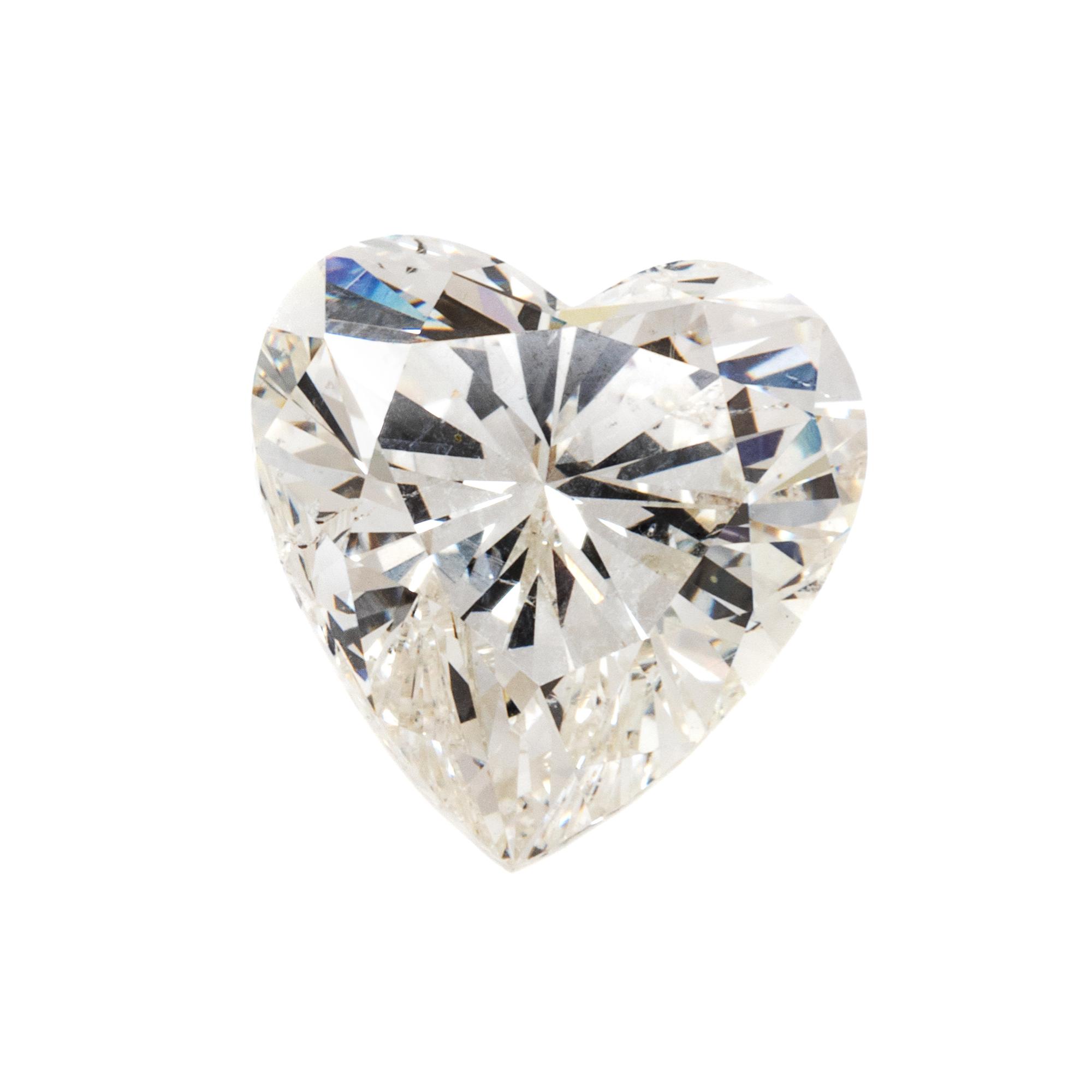 A 4.04 Carat Heart Shape Brilliant Cut Diamond,