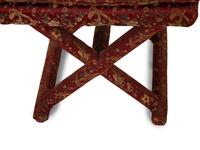 A Group of Three Upholstered Stools — 20th Century