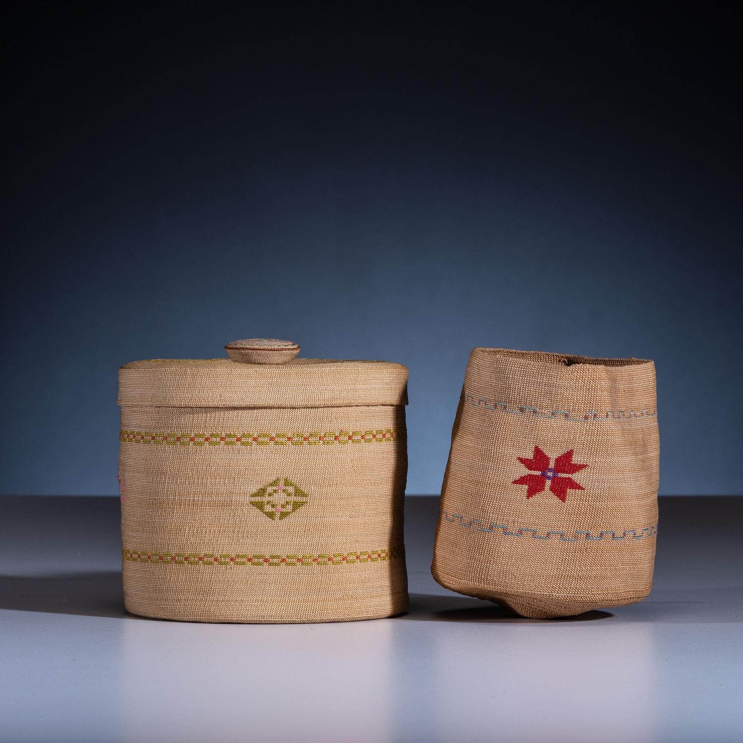 Attu Lidded Rattle Top Basket