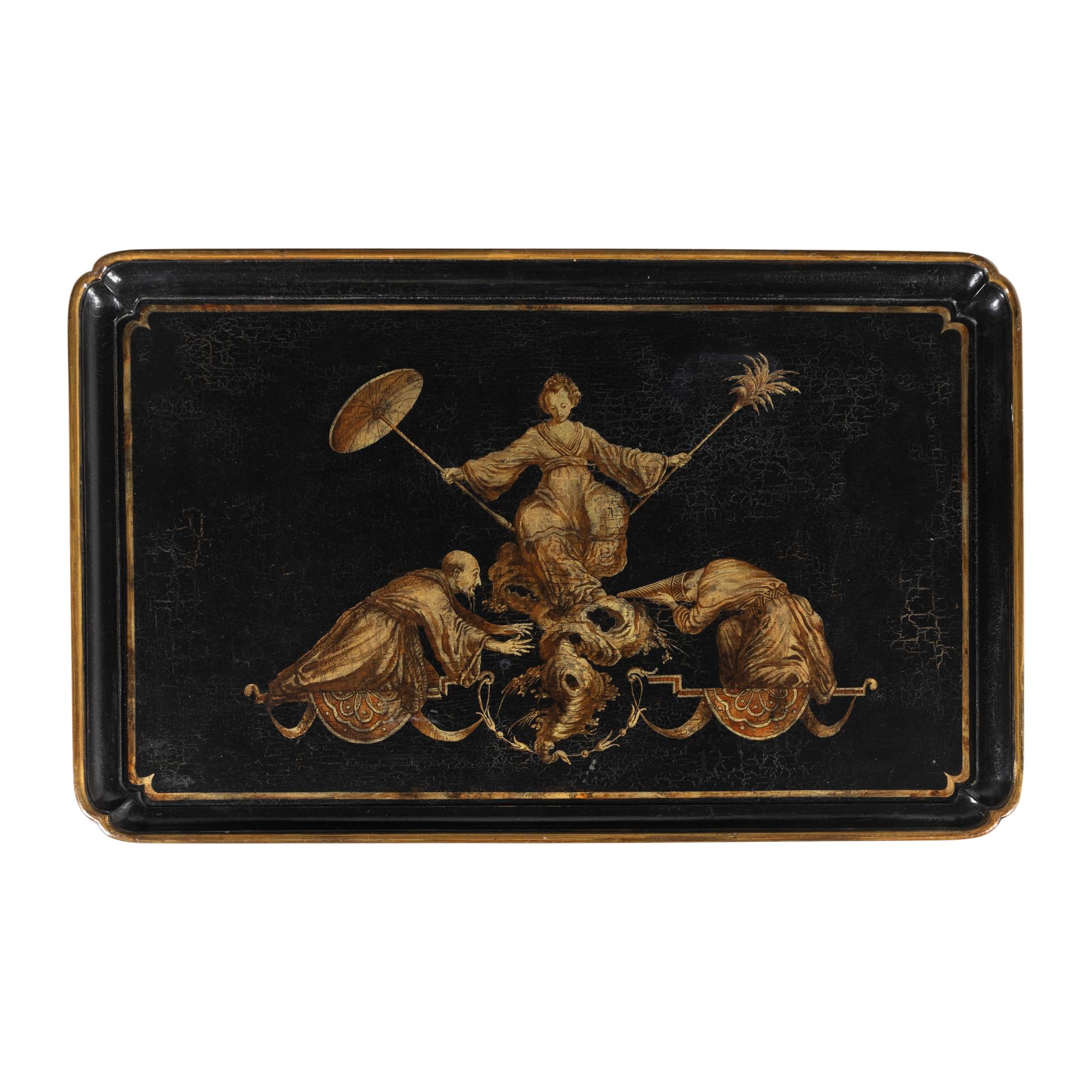 A Louis XIV Style Painted Low Table