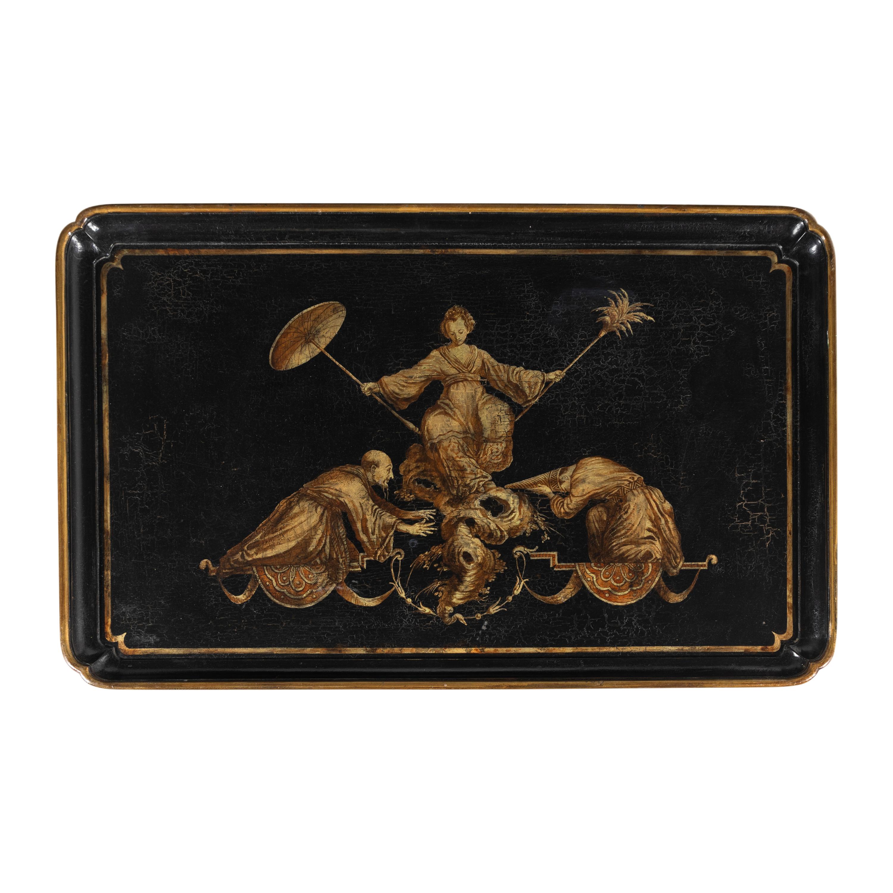 A Louis XIV Style Painted Low Table