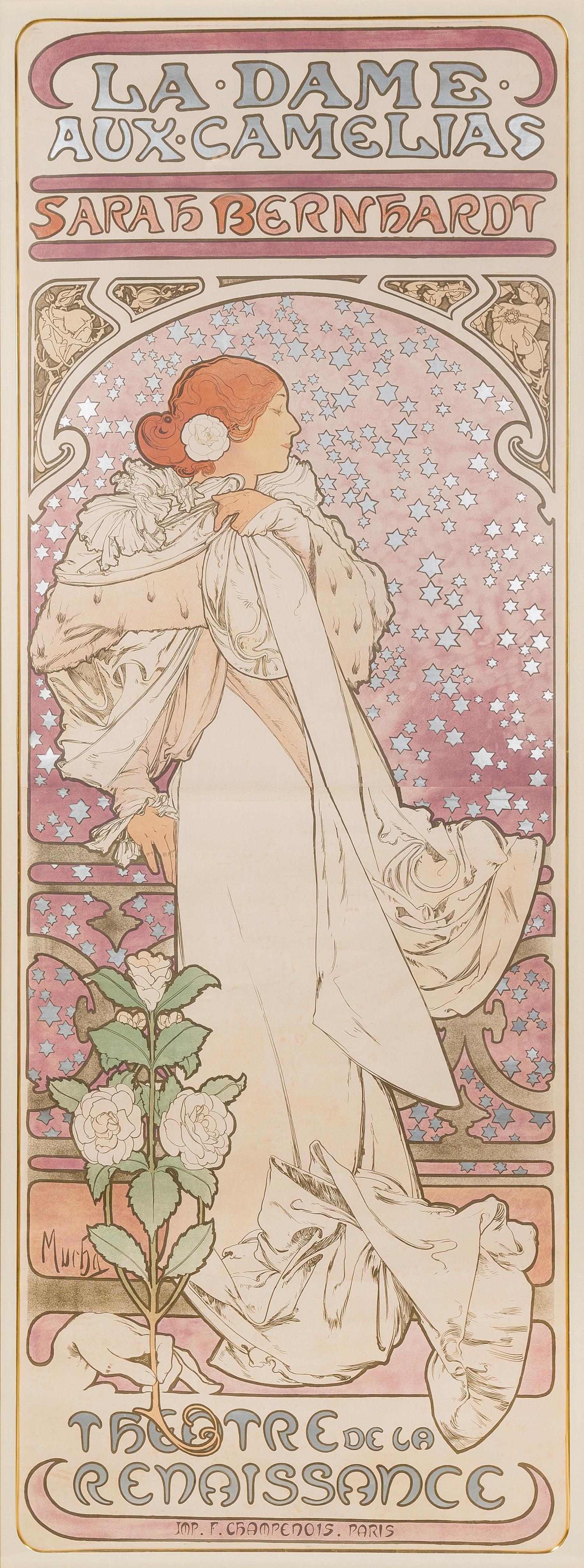 Alphonse Mucha, (Czech, 1860-1939), La Dame aux Camelias, 1896