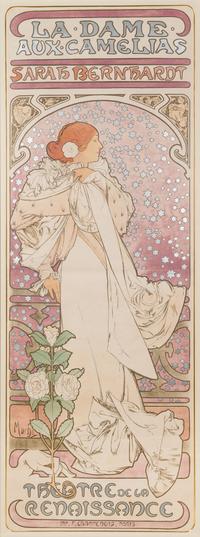 Alphonse Mucha, (Czech, 1860-1939), La Dame aux Camelias, 1896